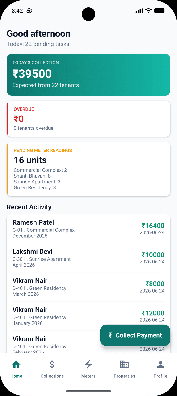 Collections view Android app screenshot